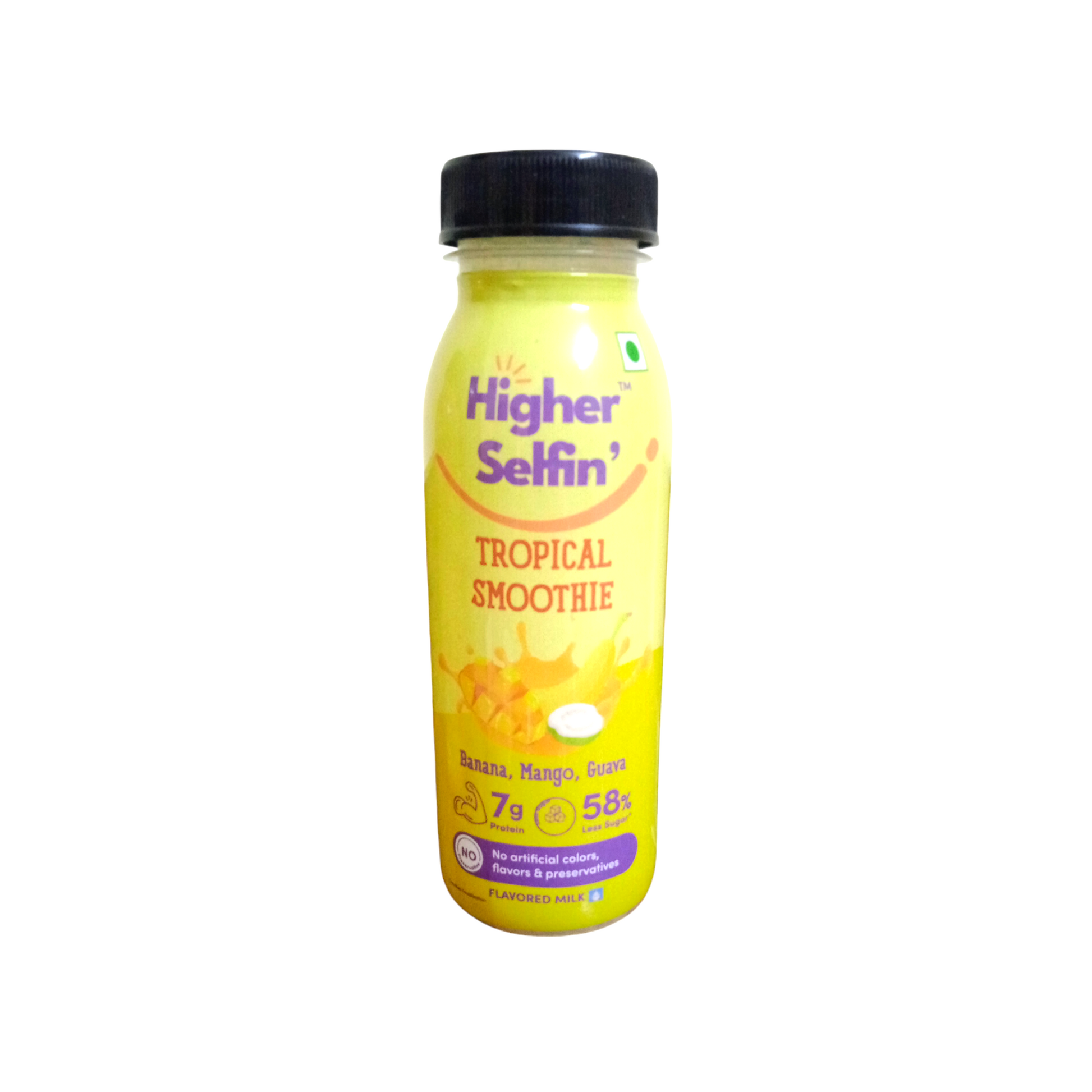 Higher Selfin' Tropical Smoothie I  7 g Protein, Banana, Mango, Guava I No artificial colors, flavors, preservatives